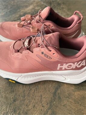 Hoka Women's Rose Pink Gore‑Tex Trail Running Shoes